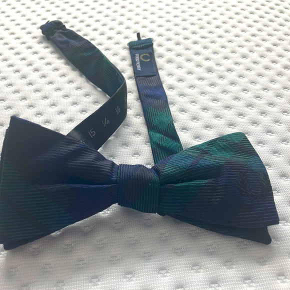 Vintage Fred Perry Bow Tie Tartan Corduroy - Picture 4 of 5